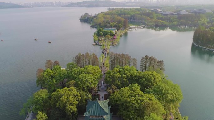 武汉东湖自然湖景实拍