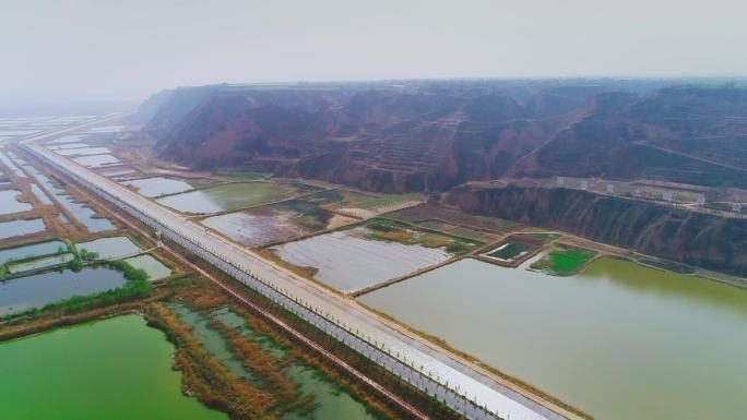 4K航拍陕西合阳黄河湿地公园03