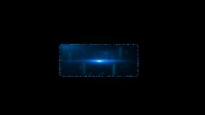 蓝色科技字幕视频背景带透明度