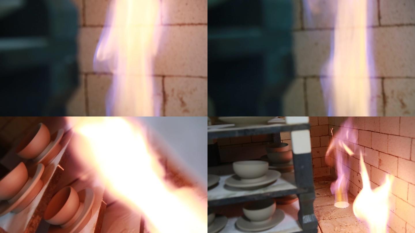 烧窑窑炉瓷器烧瓷开窑入窑点火