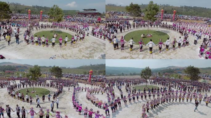 民族歌舞视频彝族火把节大型活动舞蹈