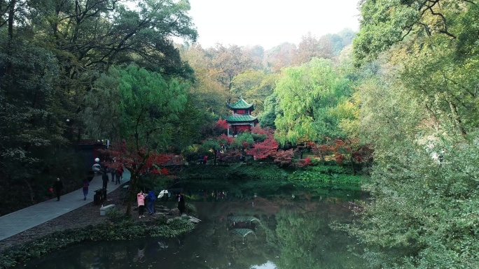 【原创】4K城市航拍--长沙岳麓山爱晚亭