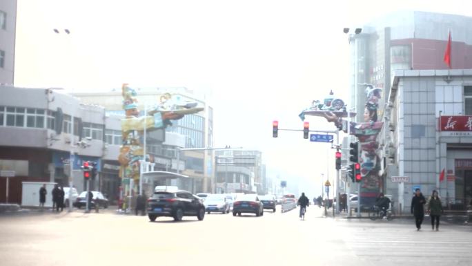 通州小区雪景手机拍雪景