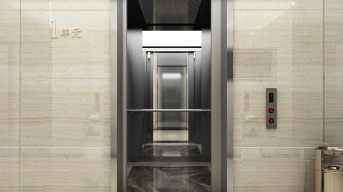 电梯开门