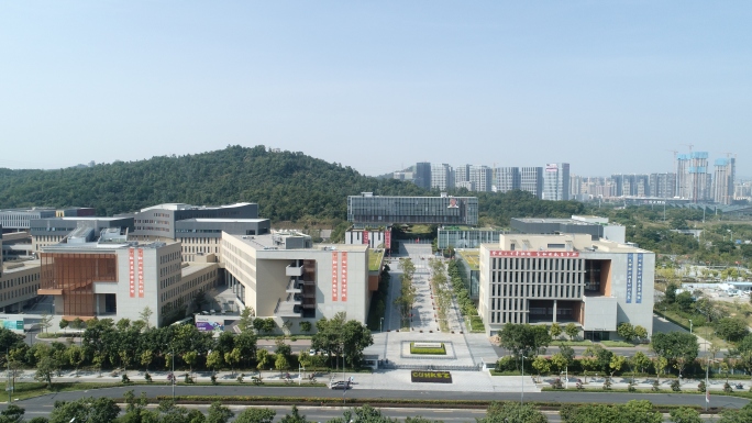 香港中文大学-4k素材-航拍深圳大学城
