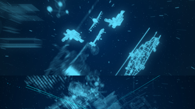 科技工业军工震撼落版AE模板