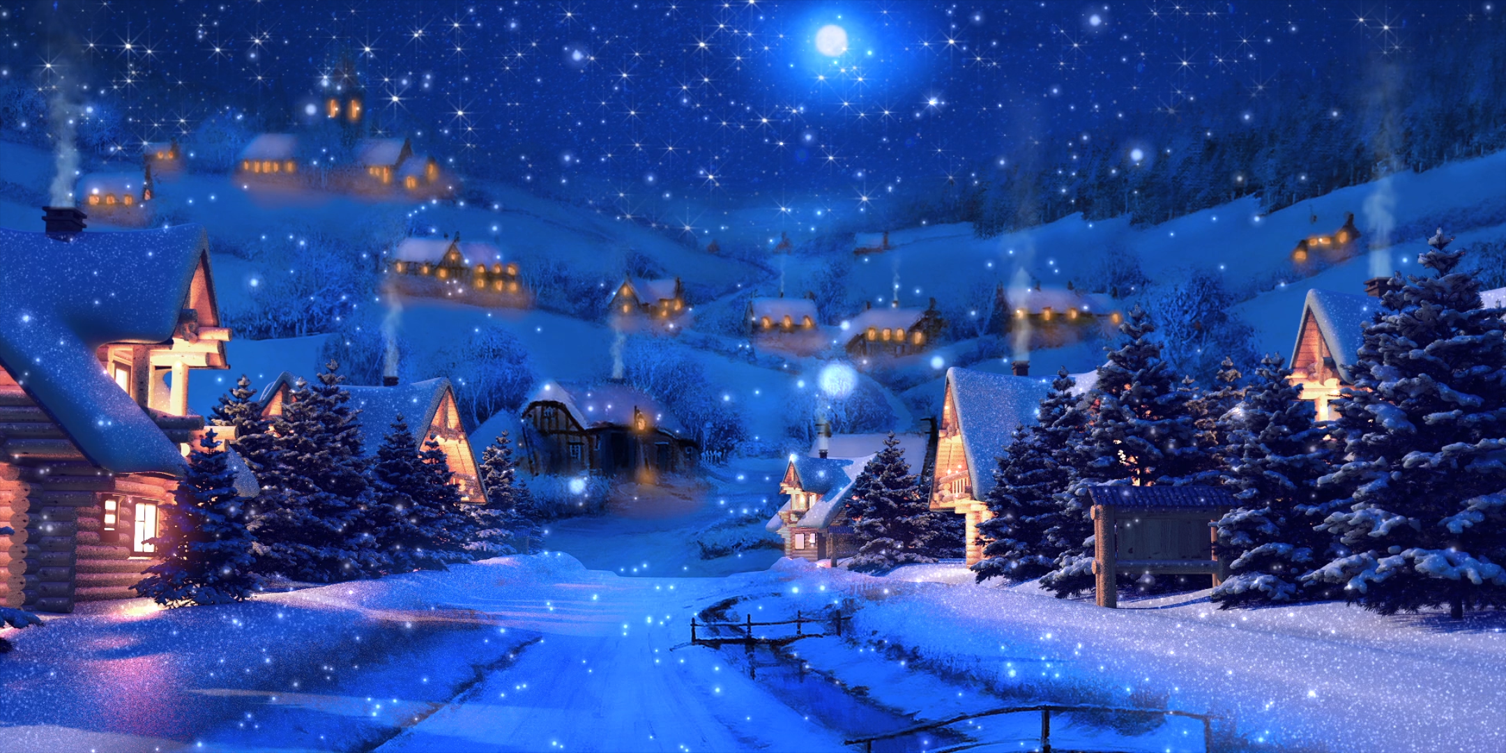 唯美雪夜景 2160x1080 高清视频素材下载 编号 舞台背景 Vj师网www Vjshi Com