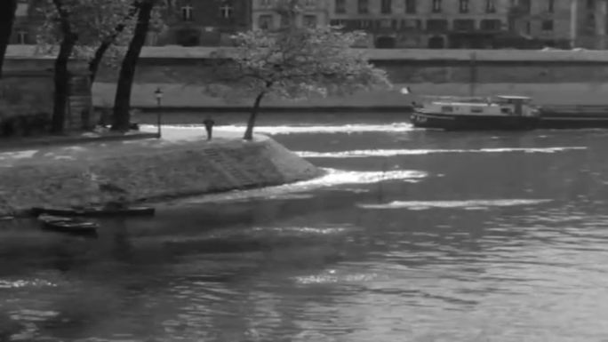 50年代法国塞纳河畔运河
