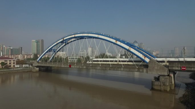 宁波火车桥航拍