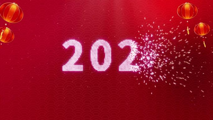红色烟花2020新年片花