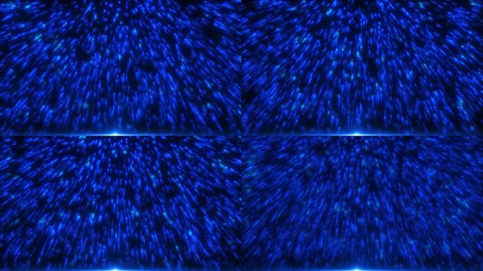 718 蓝色光线粒子发散年会盛典科技背景