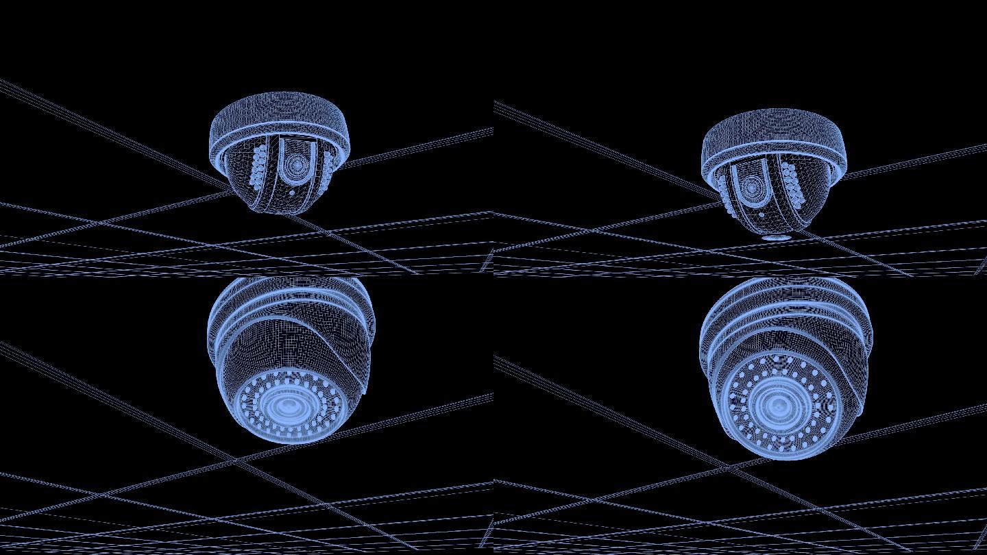 安全监控设备安防摄像头蓝色科技智慧城市