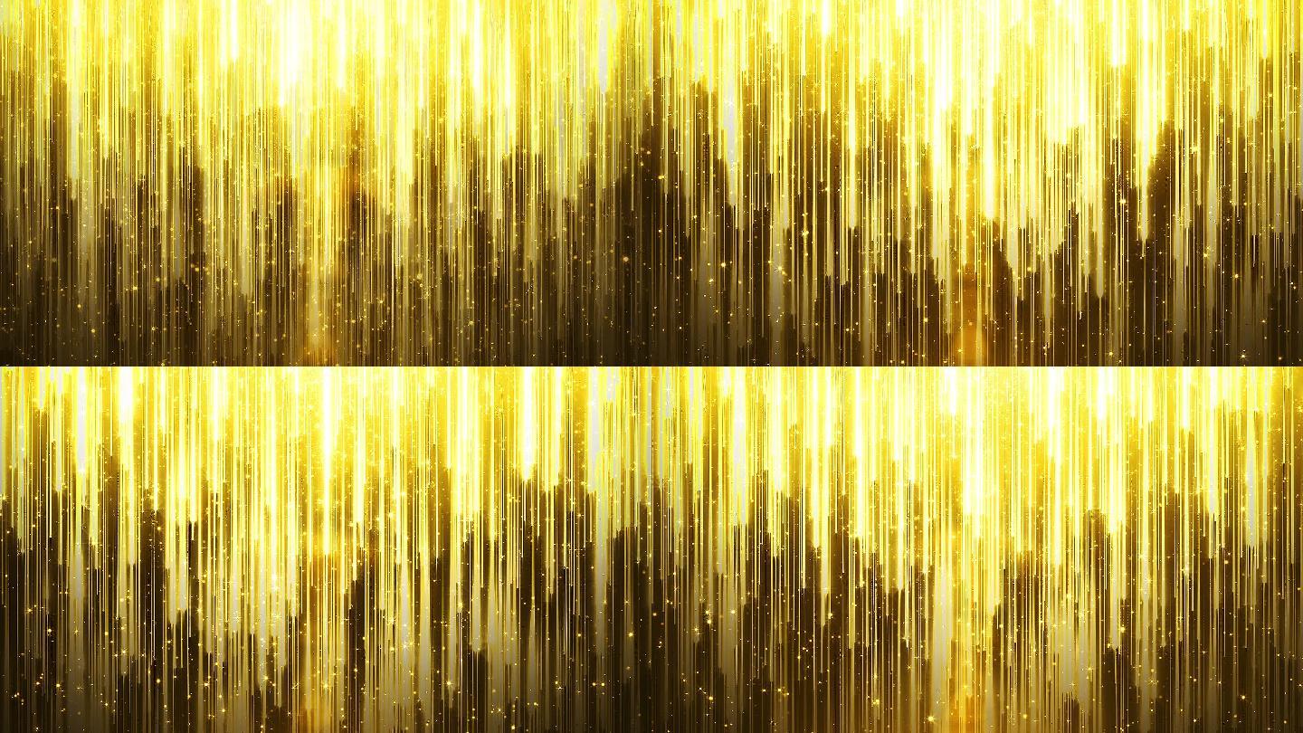 金色线性粒子背景（向下）
