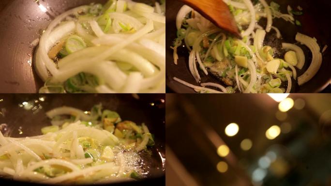 美食调料香料葱姜锅油烹饪