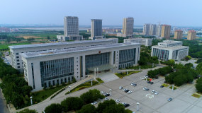 4k滨州阳信县政府大楼航拍政务中心视频素材