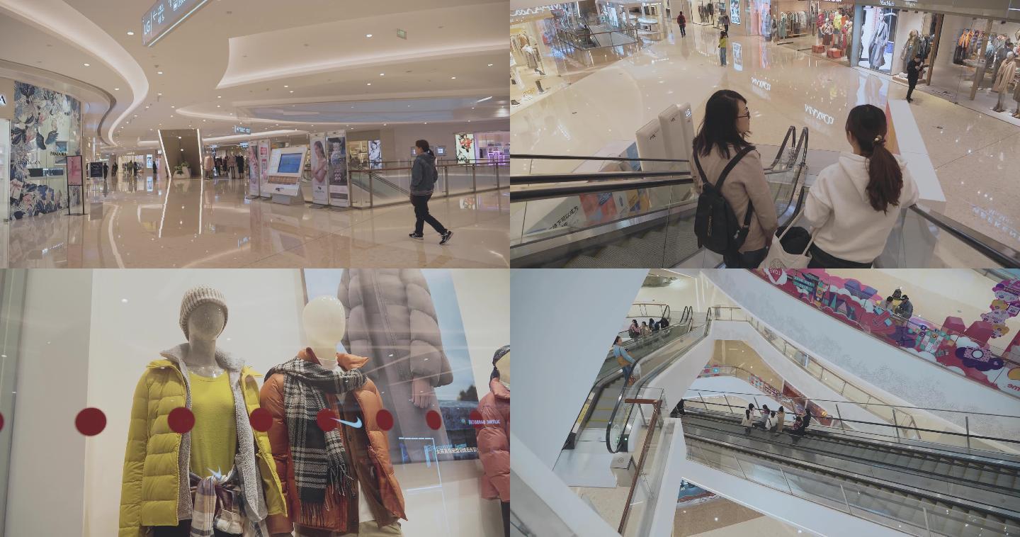 4k原创青岛万象城大型商场视频素材