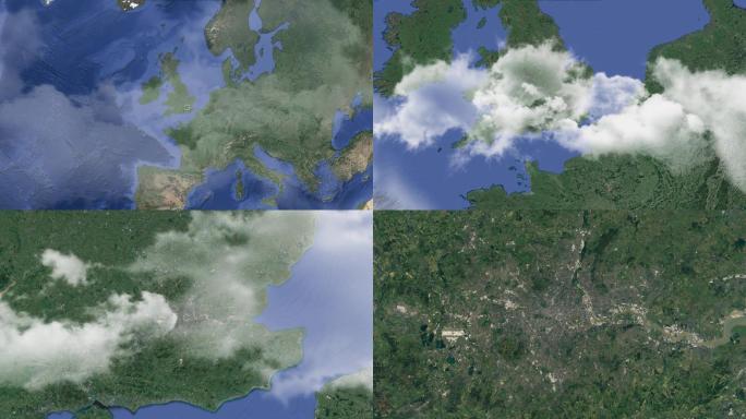 英国伦敦卫星地图