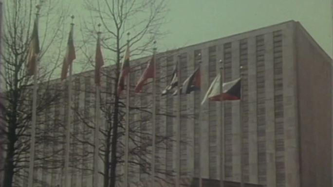 上世纪60年代70年代联合国空镜头