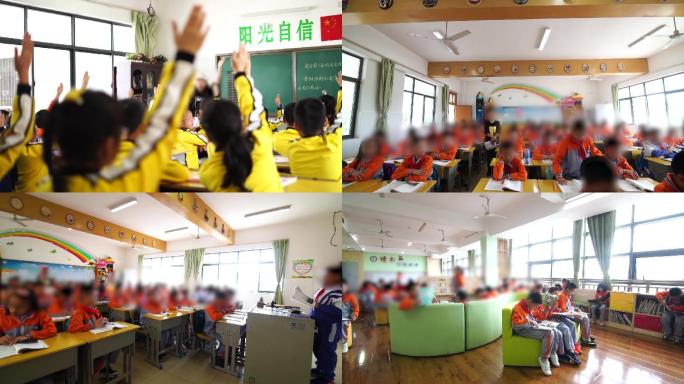 学校校园小学生上课