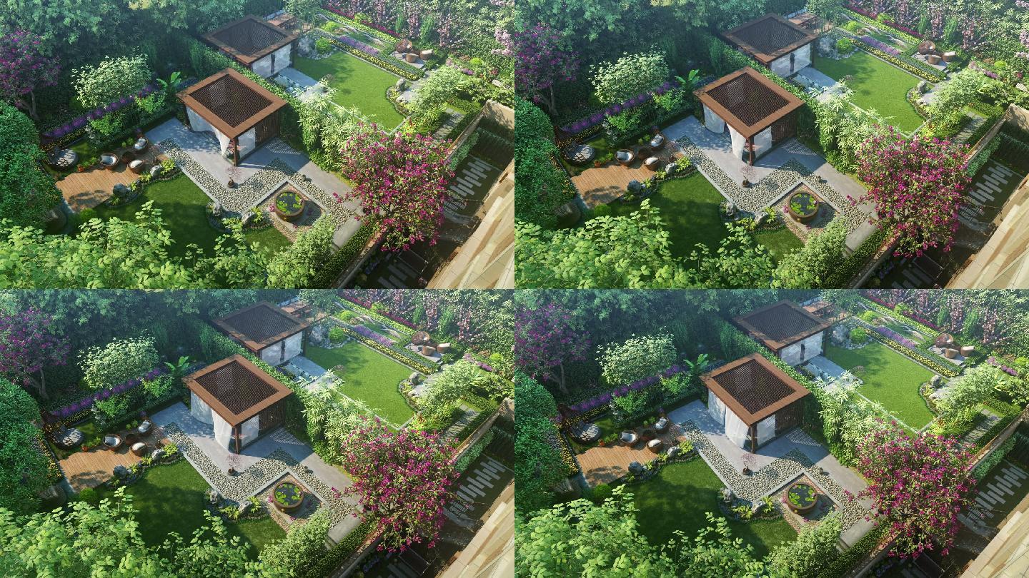 精致唯美的庭院风景