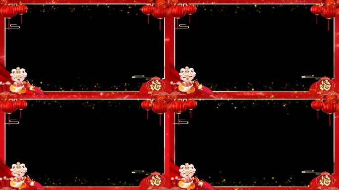 2025蛇年边框-无缝循环带通道