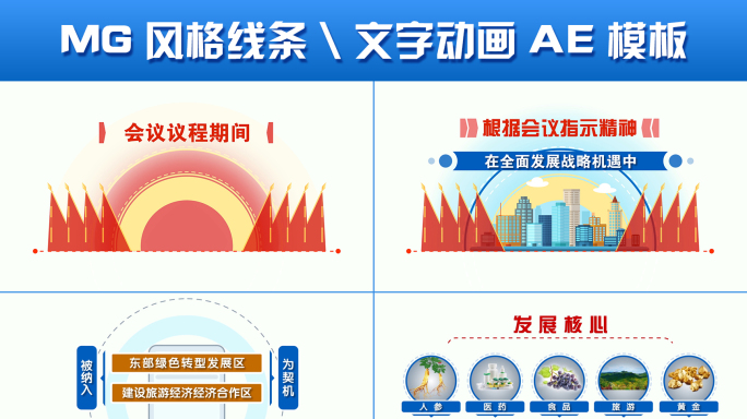 推进产业发展MG动画