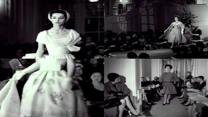 50年代服装展、模特秀场