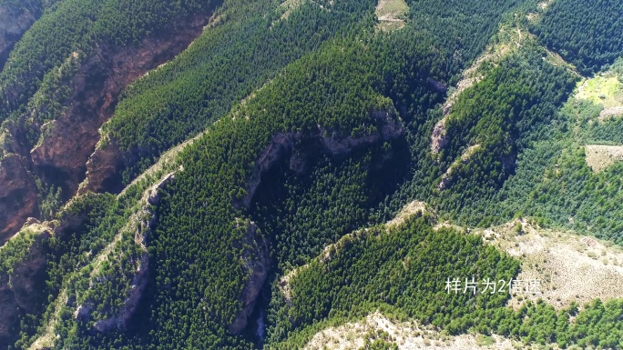 贺兰山苏峪口俯瞰兔儿坑生态大景