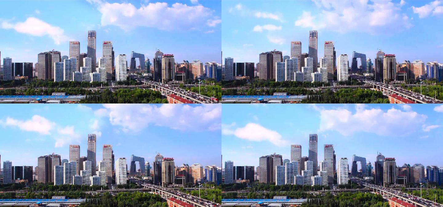 北京CBD全景延时摄影
