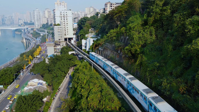 重庆轻轨穿楼网红打卡地