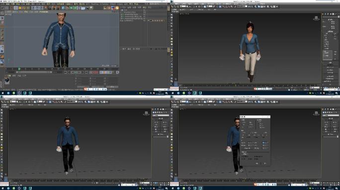 C4D+3dsmax+fbx-男女模特