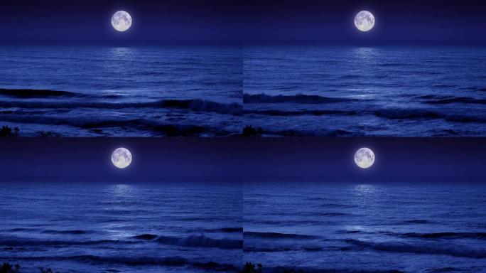 夜月海浪