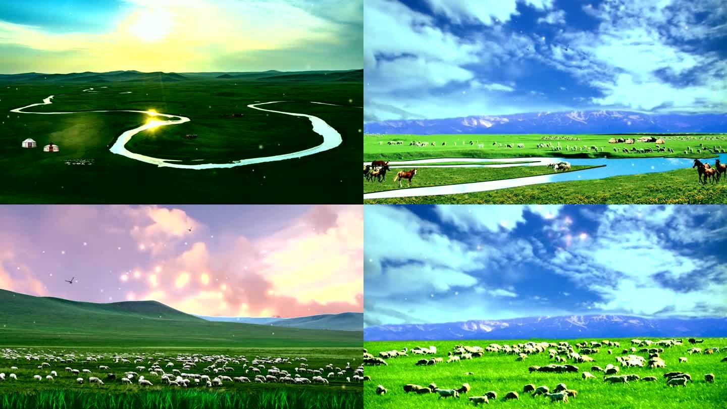歌曲《美丽的草原我的家》LED视频背景