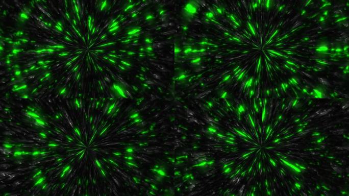 1106炫酷黑暗绿黑流体动漫游戏包装背景