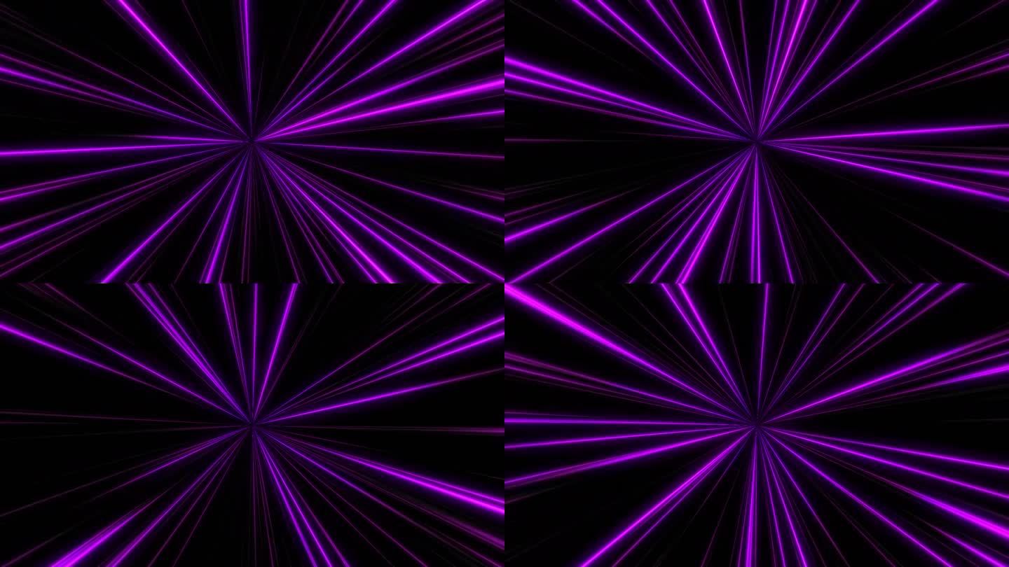 1118紫色光线线条发散动态动漫酒吧科技