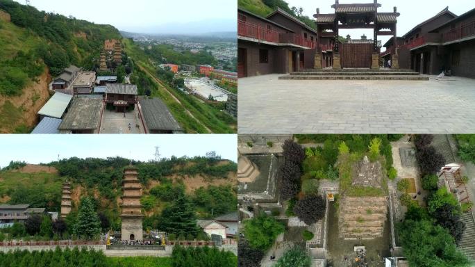 陕西大华严寺-华严寺航拍