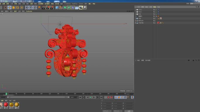 原创春字C4D工程（内含渲染好序列）