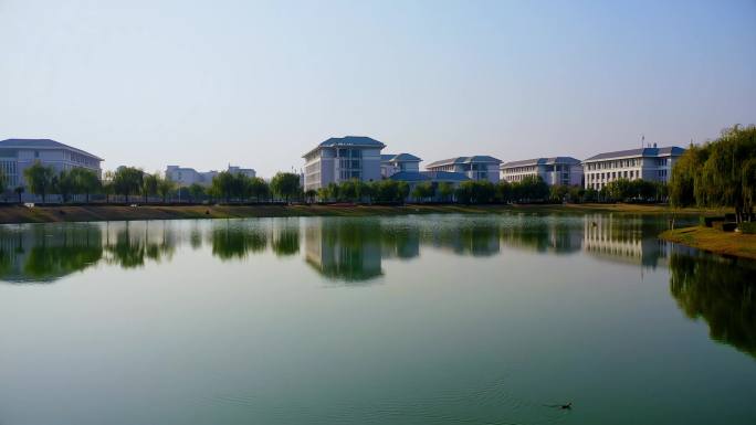 4k郑州市郑东新区龙子湖校区湖景