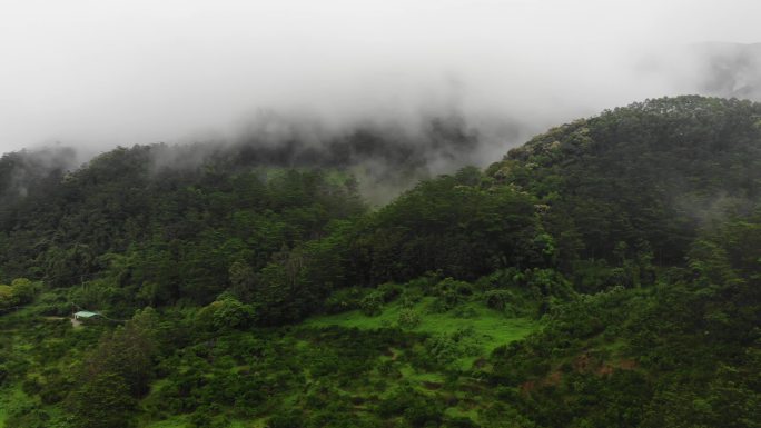 雨后山村航拍