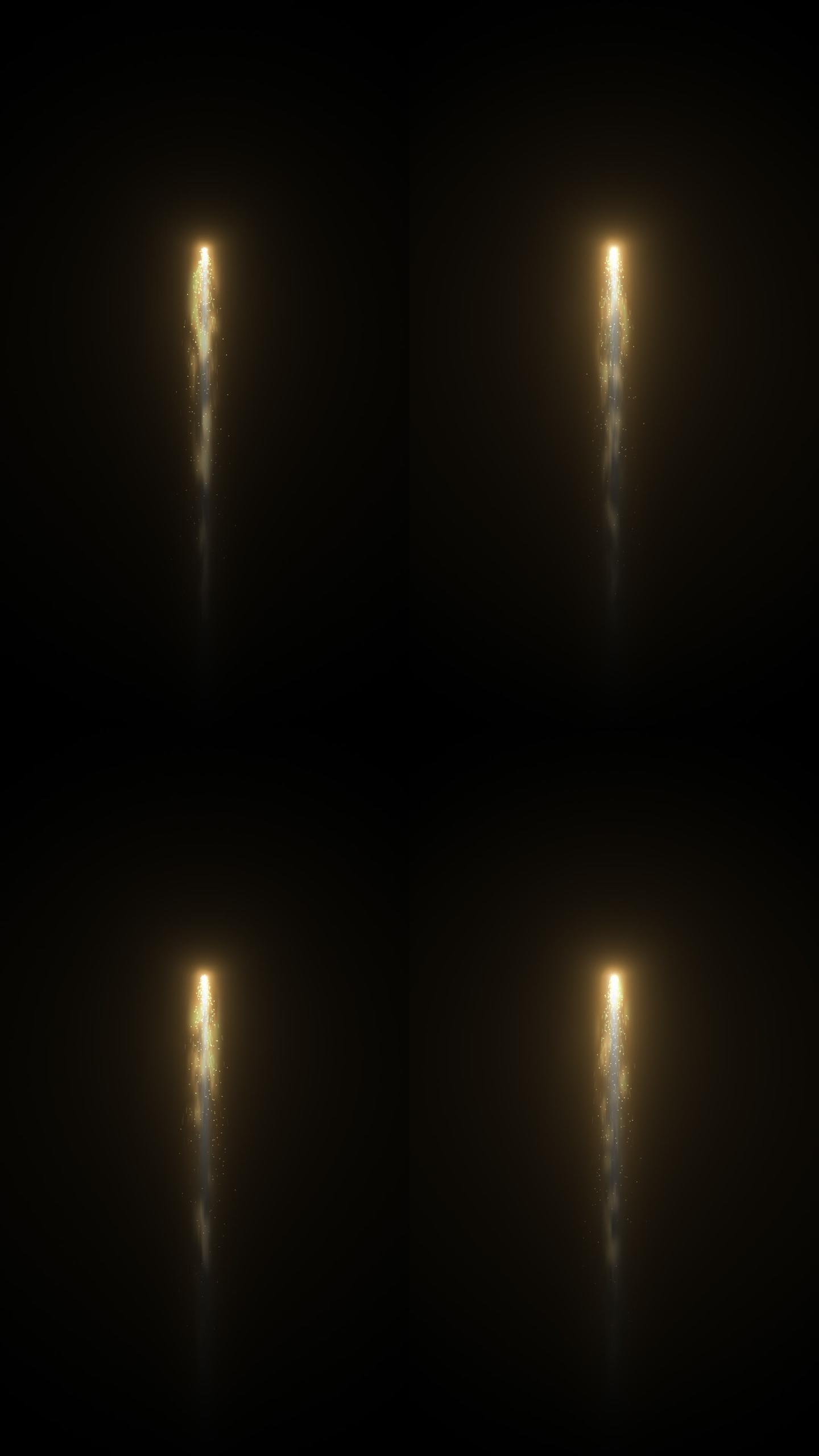 火箭能量火焰尾气喷发