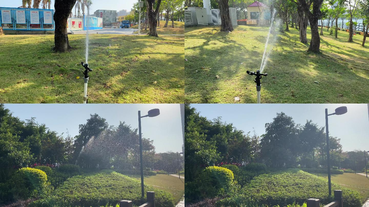 城市绿地养护自动喷灌系统