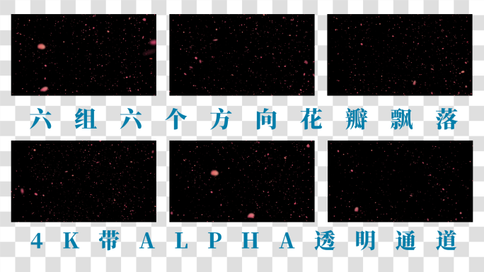 【4K】6组花瓣AE工程