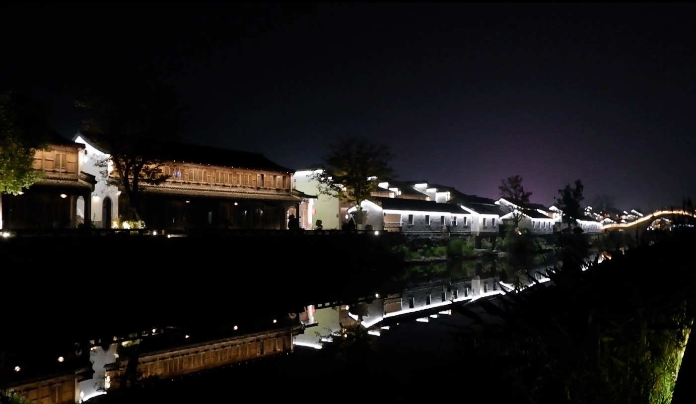 梦想小镇夜景