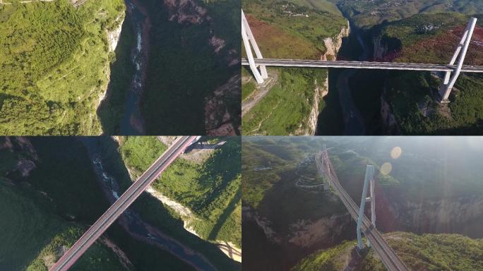 航拍六冲河大桥