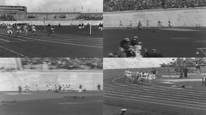 上世纪初百米赛跑跑步比赛