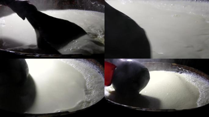 传统卤水豆腐点制过程