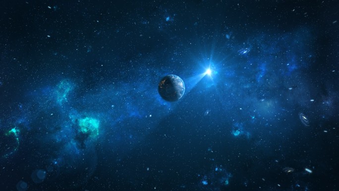 大气宇宙 穿梭地球 穿云 片头