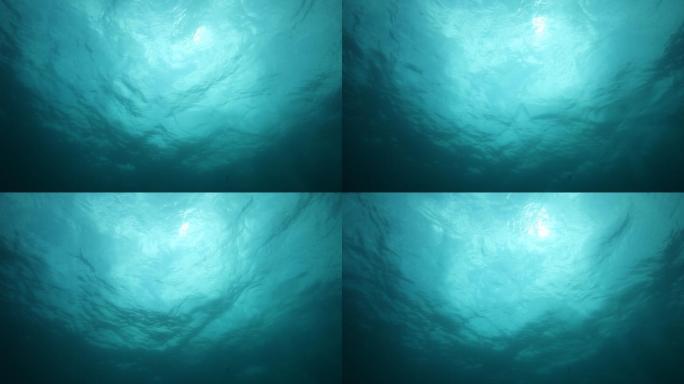 海底仰视透光海面素材01