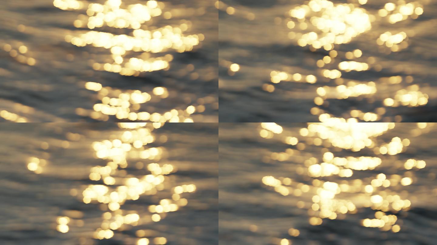【超长】唯美虚化水面光斑4K