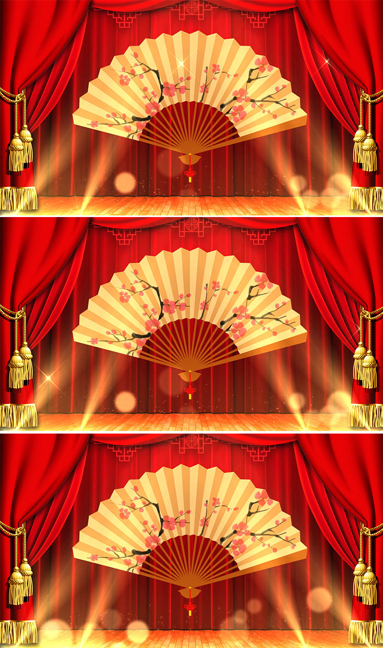 中国风戏曲相声评书快板背景视频